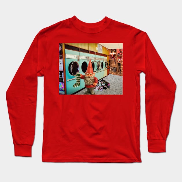 Xmas Sock Gnome (2) Long Sleeve T-Shirt by 9th Street Studios